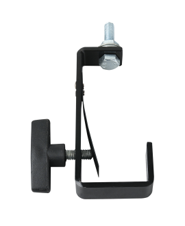 SHOWGEAR 50 mm Pipe Clamp Long with Protection SWL: 20 kg - acciaio - nero Ganci