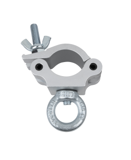 SHOWGEAR 50 mm Halbkupplung + Öse SWL: 340 kg - Aluminium - silber Haken