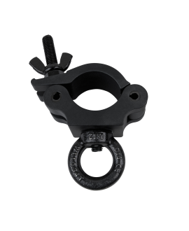 SHOWGEAR 50 mm Halbkupplung + Öse SWL: 340 kg - Aluminium - schwarz Haken