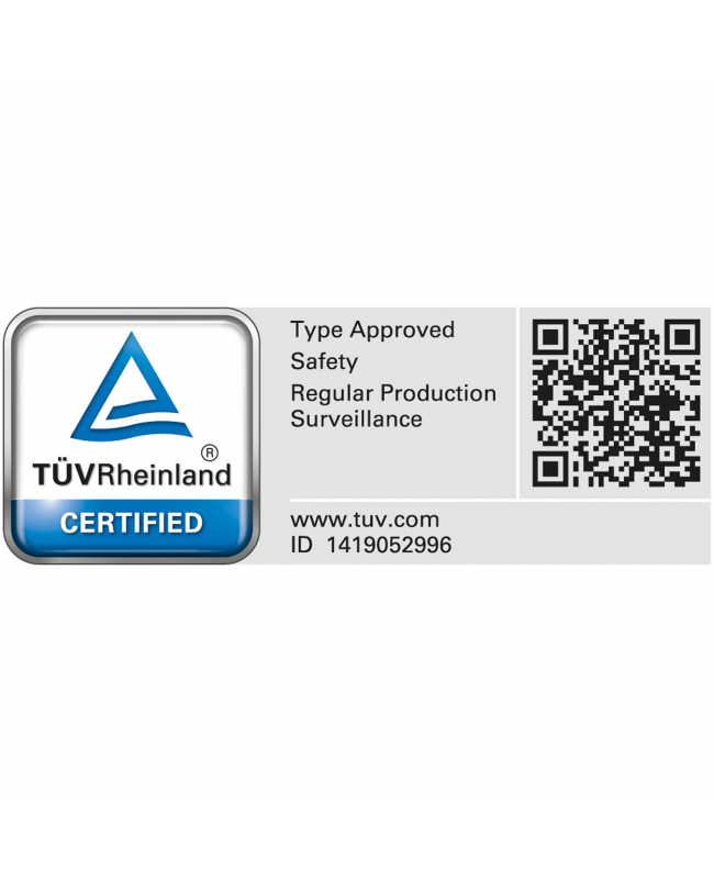 SHOWGEAR 50 mm Halbkupplung + Öse SWL: 340 kg - Aluminium - schwarz Haken