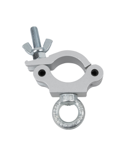 SHOWGEAR 50 mm Half Coupler + Eye SWL: 230 kg - aluminium - silver Clamps