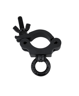 SHOWGEAR 50 mm Halbkupplung + Öse SWL: 230 kg - Aluminium - schwarz Haken