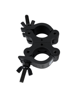 SHOWGEAR 50-mm-Drehkupplung SWL: 500 kg - Aluminium - schwarz Haken