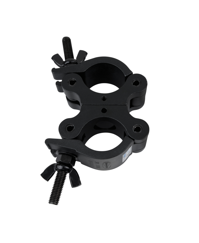 SHOWGEAR 50-mm-Drehkupplung SWL: 500 kg - Aluminium - schwarz Haken