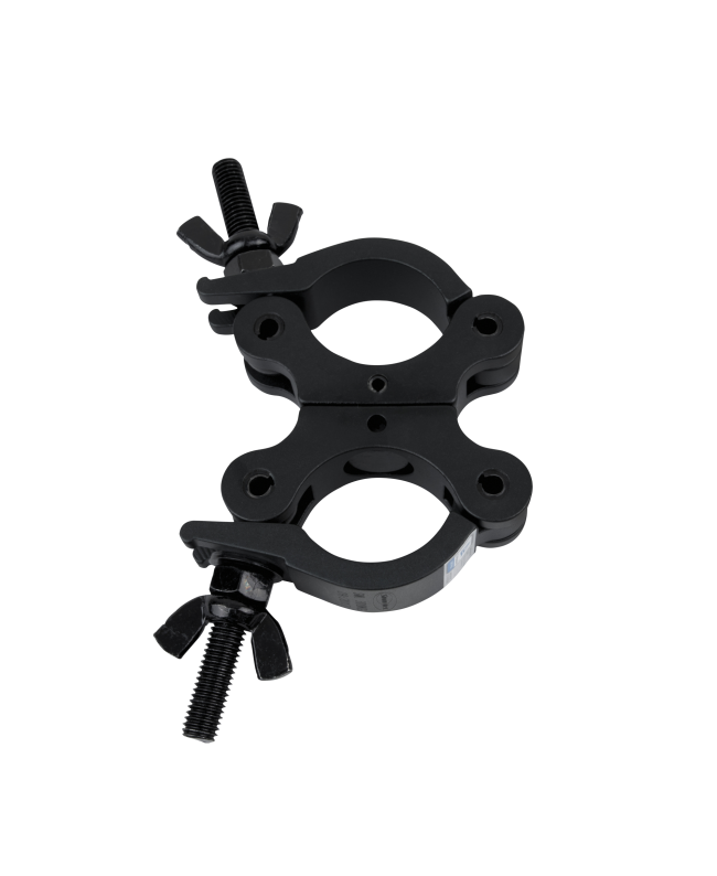 SHOWGEAR 50 mm Swivel Coupler SWL: 300 kg - aluminium - black Clamps