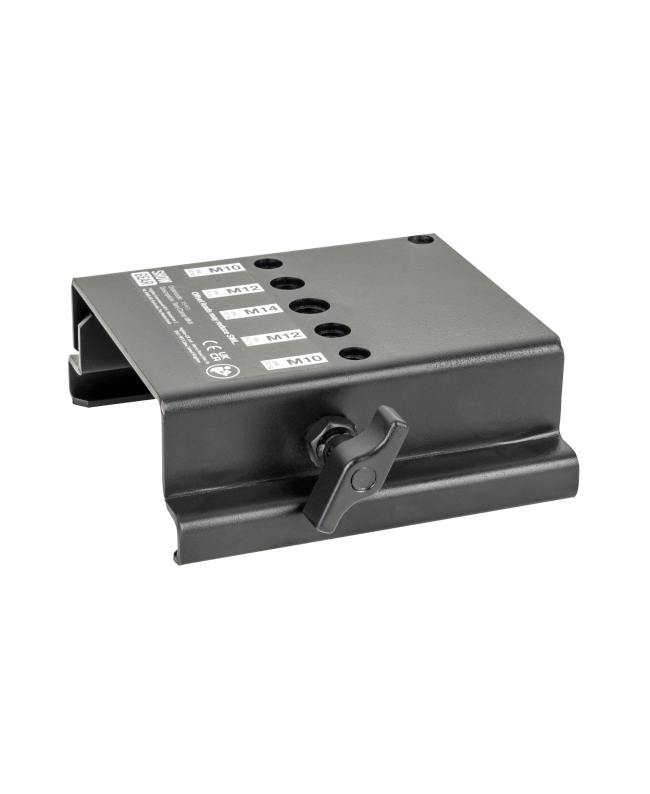 SHOWGEAR Zeltklemme WLL: 100 kg - Metall - schwarz Haken