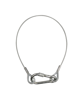 SHOWGEAR Cavo di sicurezza 4 mm, con anello di sicurezza Cavi di sicurezza