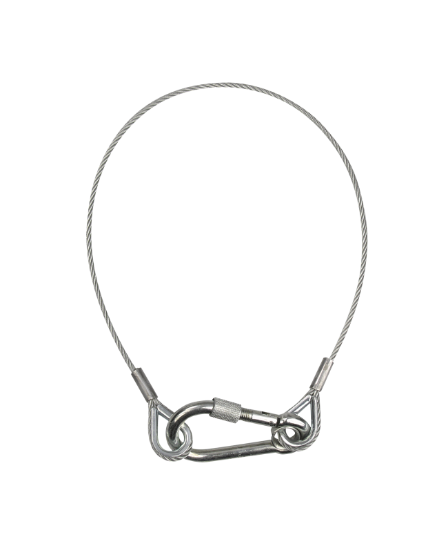 SHOWGEAR Sicherheitskabel 4 mm - mit Sicherheitsring Sicherheitskabel