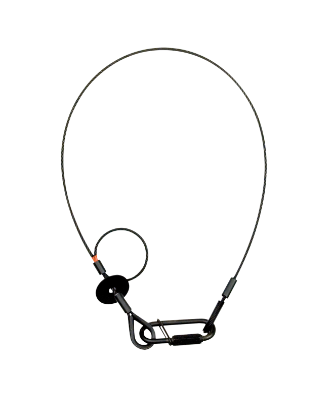 SAVEKING Safety Cable 3 mm - BGV-C1 600mm, Black Safety Cables