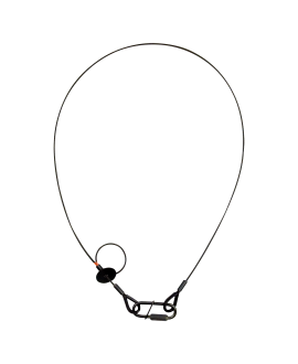 SAVEKING Safety Cable 3 mm - BGV-C1 1.000mm, Black Safety Cables