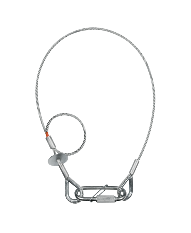 SAVEKING Safety Cable 4 mm - BGV-C1 600mm, Silver Safety Cables