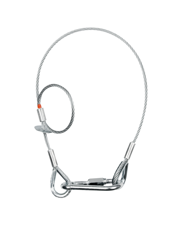 SAVEKING Safety Cable 5 mm - BGV-C1 600mm, Silver Safety Cables
