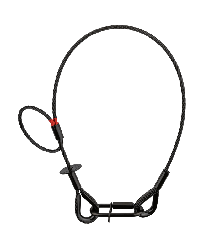 SAVEKING Safety Cable 5 mm - BGV-C1 600mm, Black Safety Cables