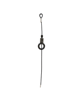 SHOWGEAR Black wire rope 6 mm - BGV-C1 Carico di lavoro sicuro: 135 kg - con Cable Glider e cavo da 6 m Cavi di sicurezza