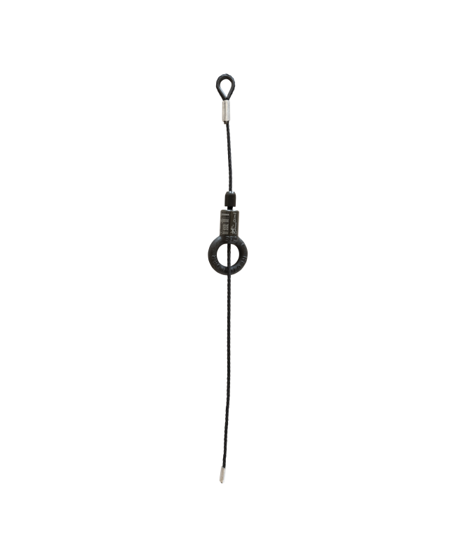 SHOWGEAR Black wire rope 6 mm - BGV-C1 Safety Cables