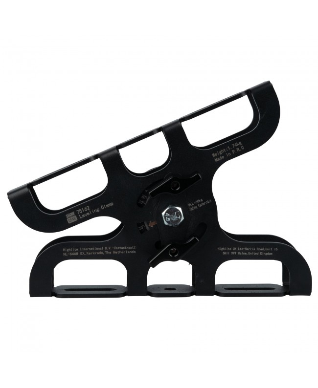 SHOWGEAR Levelling Clamp - Black Compensates for angled mounting points Rigging Accessories