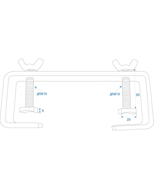 Eurolite TCH-50/20 C-Clamp silver Clamps