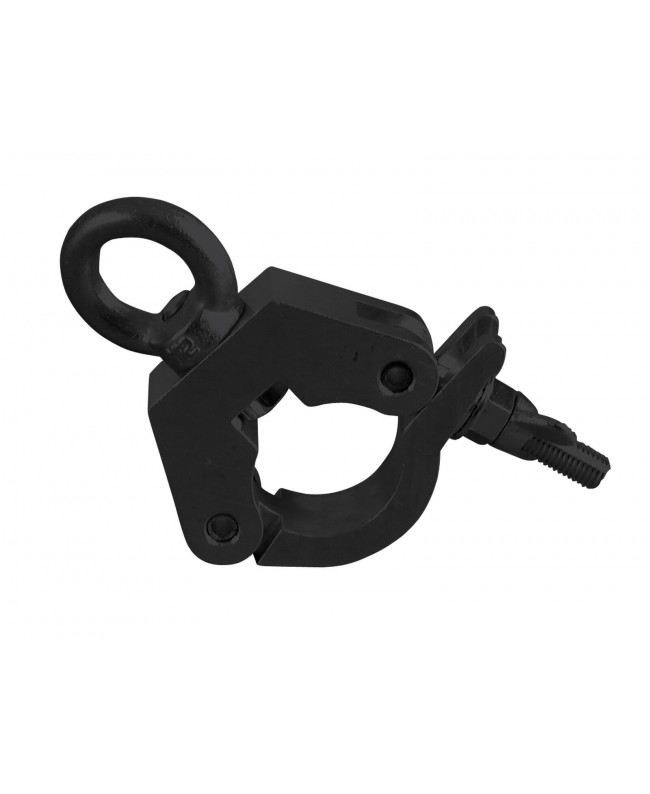 Eurolite TPC-31S Klammer mit Öse, schwarz Haken