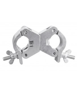 Eurolite TPC-35 Accoppiatore girevole, argento Ganci