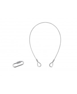 Eurolite Safety Bond B 3x600mm fino a 5kg argento