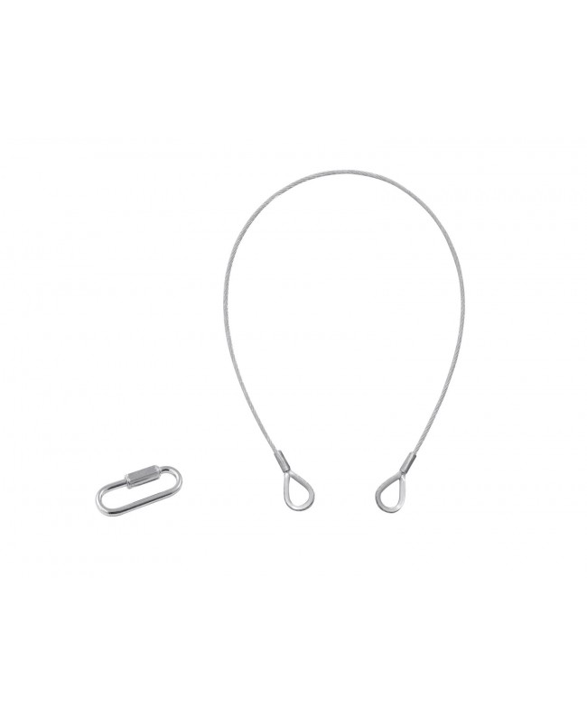 Eurolite Sicherungsseil B 3x600mm bis 5kg silber Sicherheitskabel