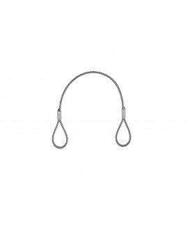 Eurolite Corda d'acciaio (SC) 400x3mm argento