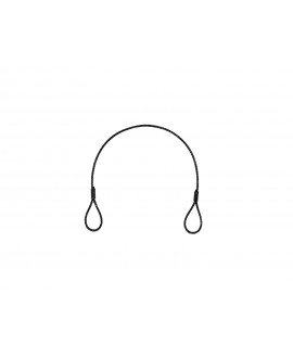 Eurolite Steel Rope (SC) 400x3mm nero senza maglia rapida