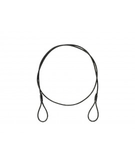 Eurolite Corda d'acciaio (SC) 900x3mm nera senza maglia rapida
