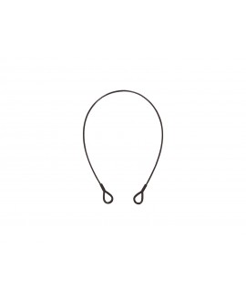 Eurolite Corda d'acciaio (SC) 600x3 mm nera con ditali