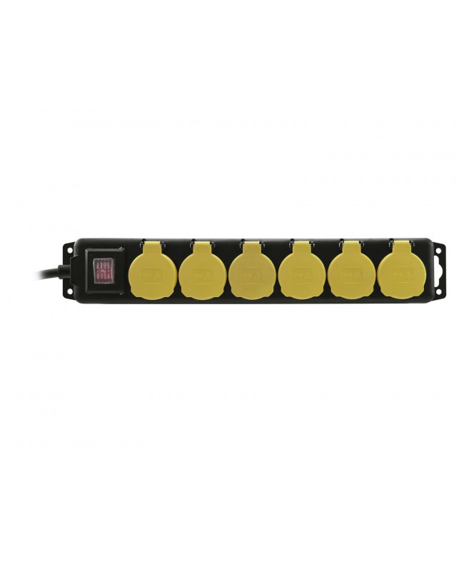 Eurolite Distributor 6-fold IP44 bk 5m Power Strips