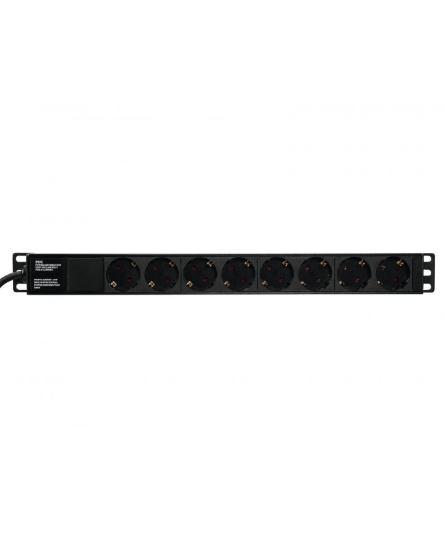Eurolite Distributor R19-8 1U bk 2.7m 19" Power Strips