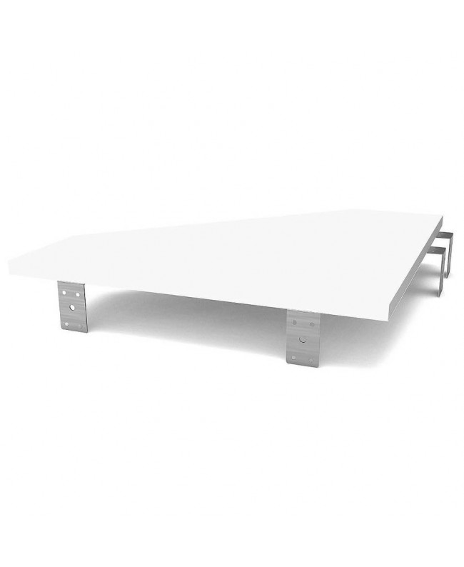 GLORIOUS Modular Side Rack Adapter White Mobili HI-FI