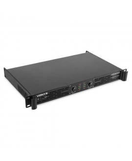 Vonyx VDA1000 PA Amplifier 1U 2 x500W Amplifiers
