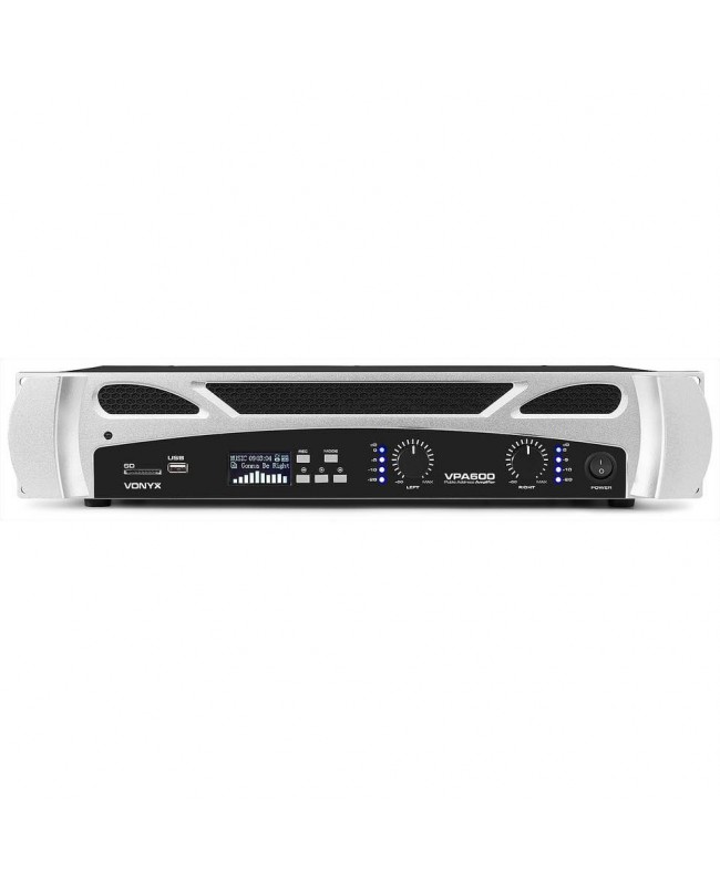 Vonyx VPA600 PA Amplifier 2x 300W MP3, BT Amplifiers