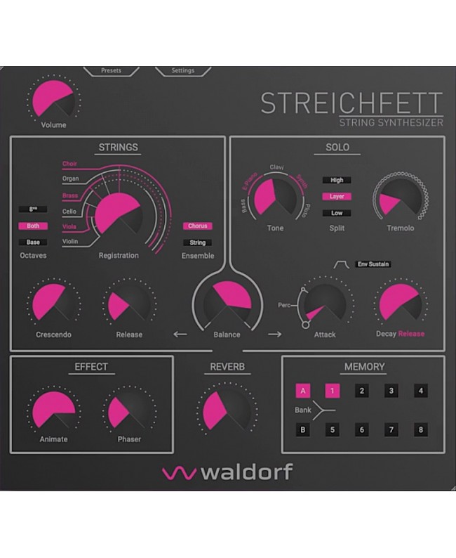 WALDORF Streichfett Plugin Strumenti virtuali & sampler