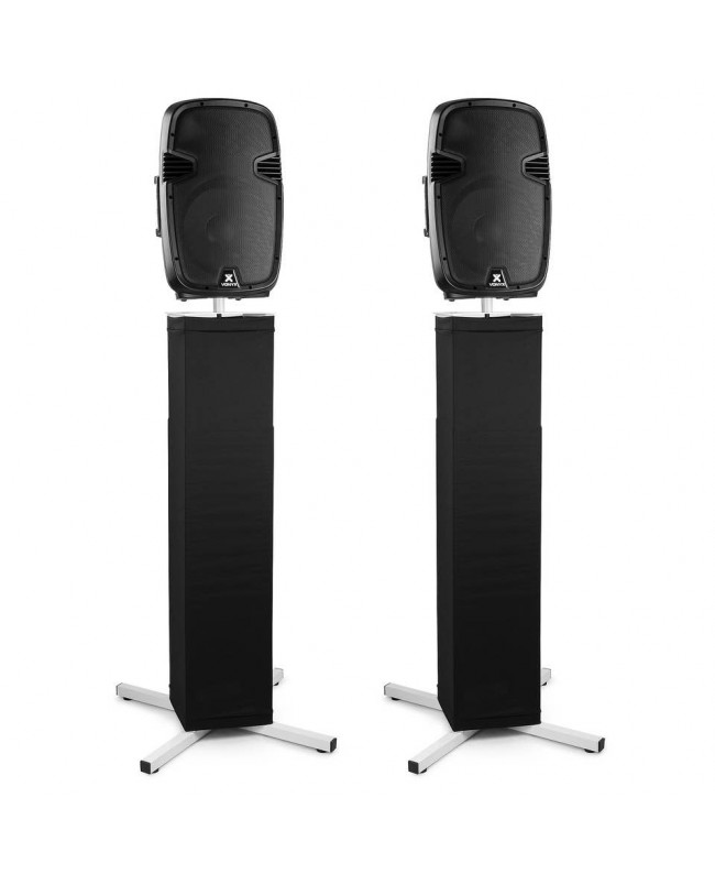 Vonyx DJP165 DJ Plinth Set +lycra+bag Speaker Supports