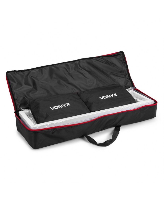 Vonyx DJP165 DJ Plinth Set +lycra+bag Speaker Supports