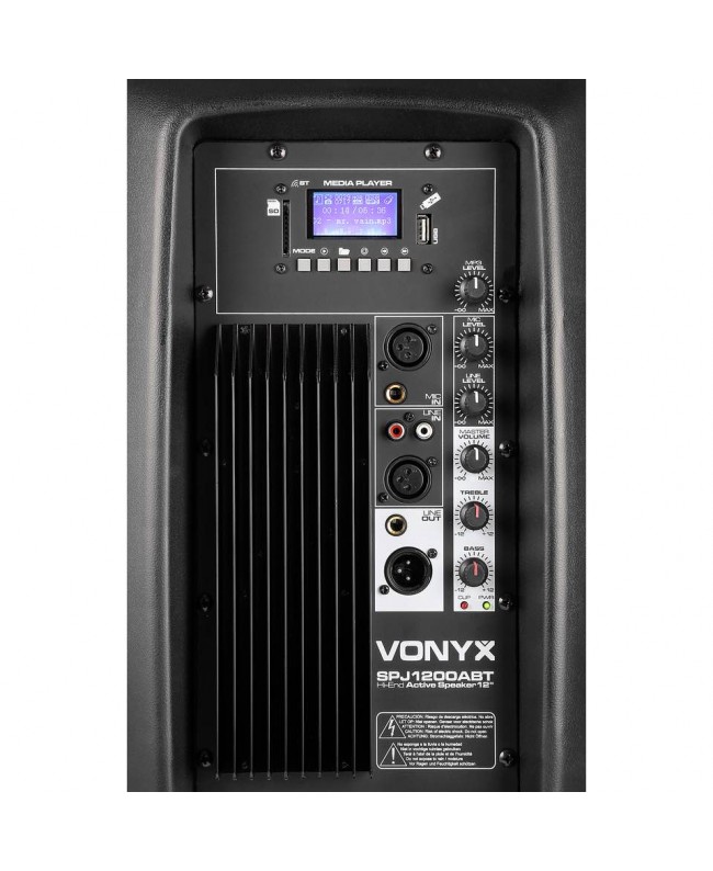 Vonyx SPJ-1200ABT MP3 Hi-End Active 12 Casse Attive