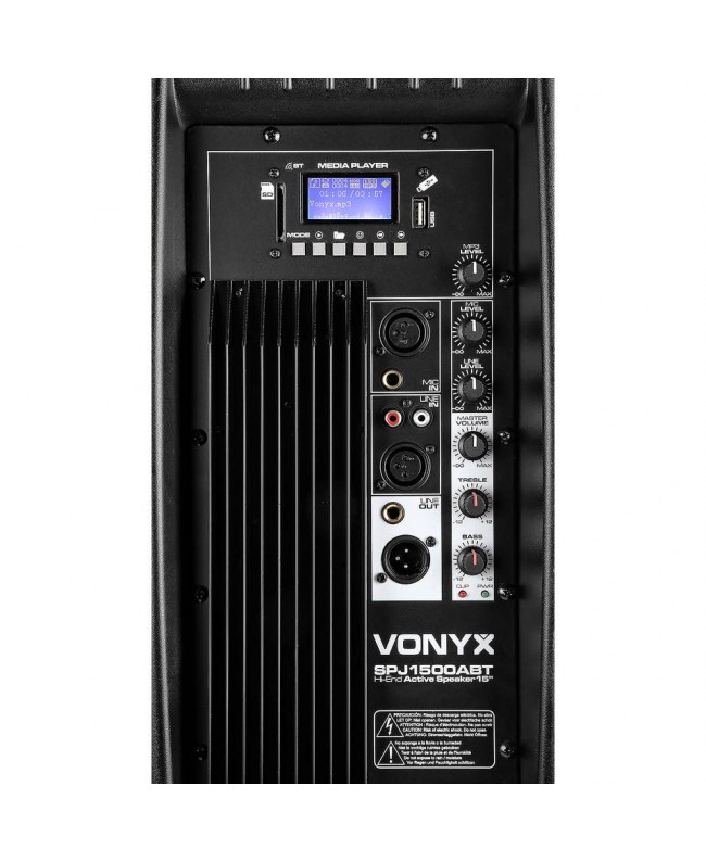 Vonyx SPJ-1500ABT MP3 Hi-End Aktiv 15 Aktive Lautsprecher