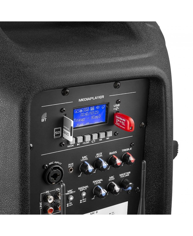 Vonyx Verve46 Port.System 15 UHF 1000W Diffusori a batteria
