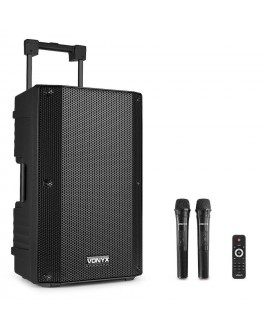 Vonyx VSA500 Port.System 12 2HH UHF Diffusori a batteria