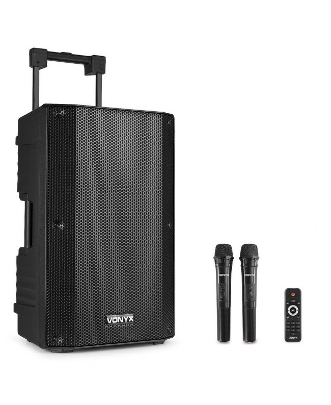 Vonyx VSA500 Port.System 12 2HH UHF Akkubetriebene PA-Lautsprecher