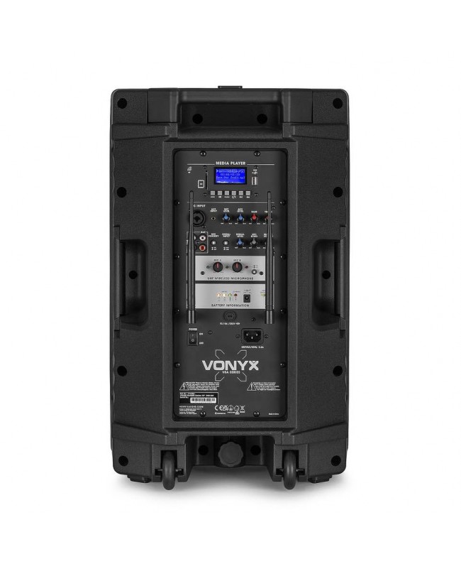 Vonyx VSA500 Port.System 12 2HH UHF Akkubetriebene PA-Lautsprecher