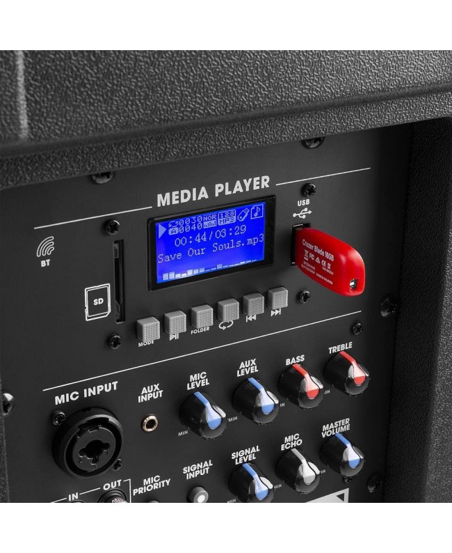 Vonyx VSA500-BP Port.System 12HH+BP UHF Battery powered PA