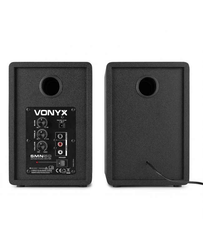 Vonyx SMN50B Act.StudioMonitor 5Pair Blk Active Nearfield Monitors