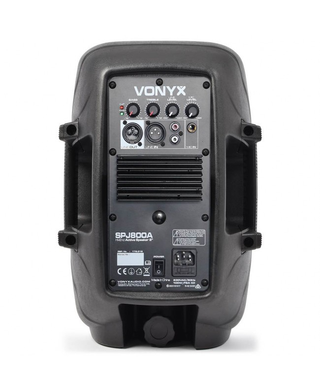 Vonyx SPJ-800A Hi-End Active 8inch Casse Attive
