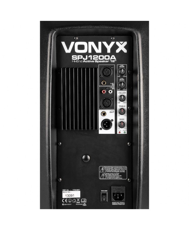 Vonyx SPJ-1200A Hi-End Active 12inch Active Speakers