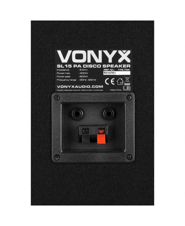 Vonyx SL15 PA-Box 15inch/800W Casse Passive