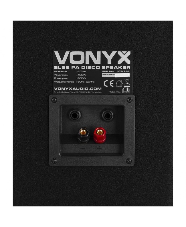 Vonyx SL28 PA-Box 2 x 8 800W Complete PA Systems