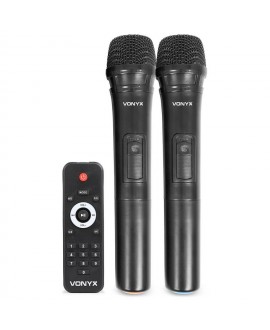 Vonyx SPJ-PA912 Mobile Amp ABS 12 2 UHF Akkubetriebene PA-Lautsprecher